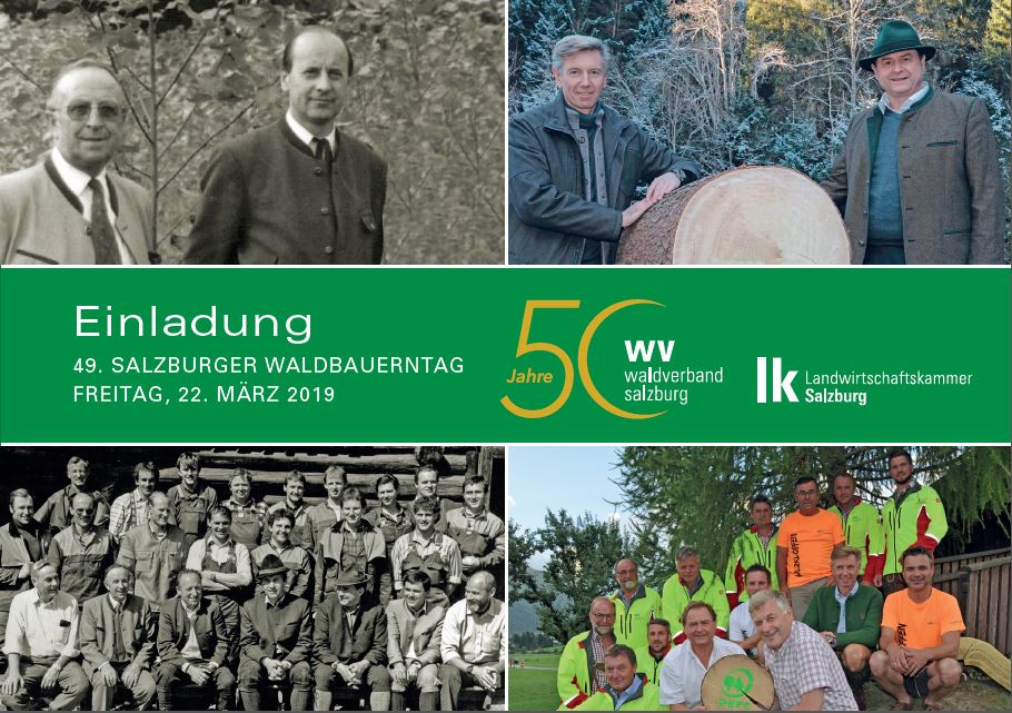 Einladung zum Waldbauerntag 2019 – 50 Jahre Waldverband Salzburg